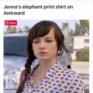 As Seen On TV Hei Hei Anthropologie Daytrip Button Up Elephant Print Shirt